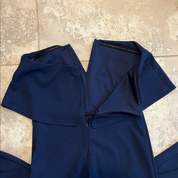 Lulu's Midnight Blue Strapless Jumpsuit - Picture 4 of 5
